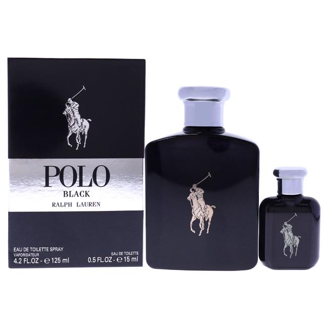 POLO BLACK BY RALPH LAUREN FOR MEN - 2 PC GIFT SET